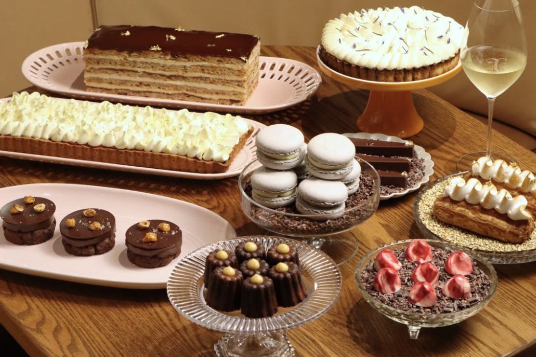 Dessert spread at The Charles Brasserie & Bar